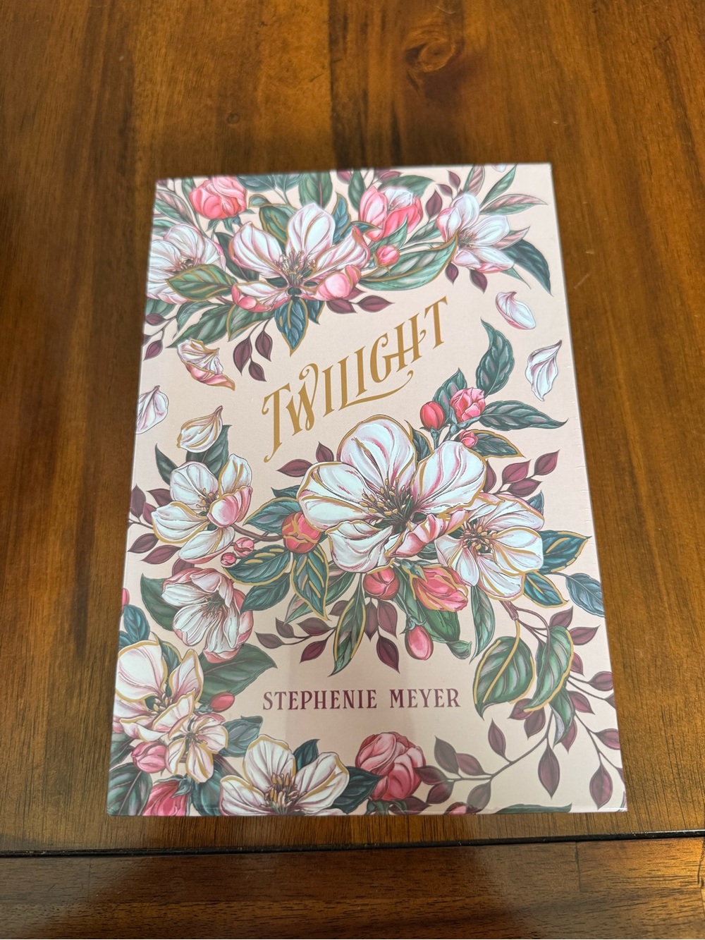 Twilight by Stephenie Meyer — Floral Hardcover (Pink & Green)